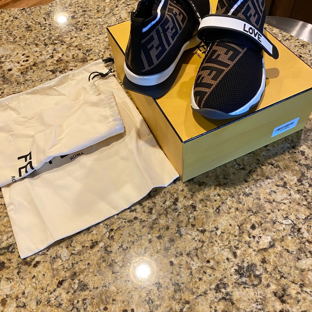 Fendi Rockoko knit sneakers - Picture 10 of 10